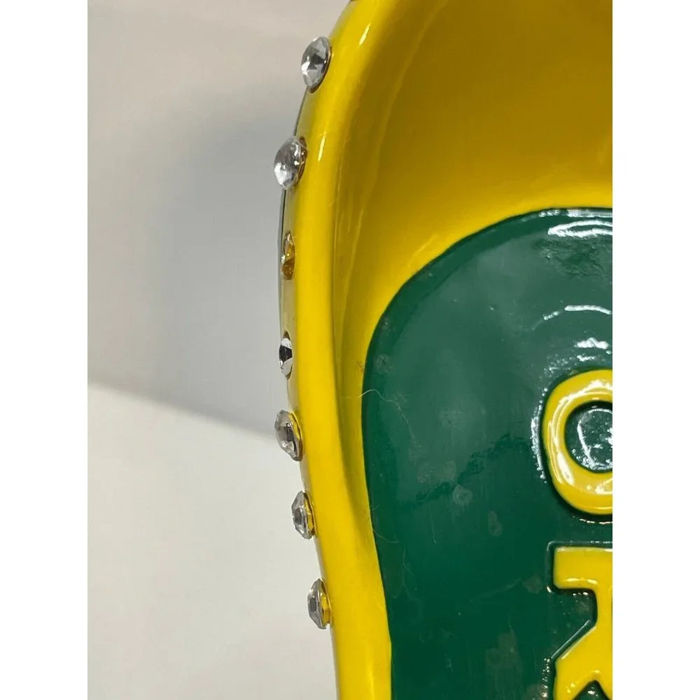 NCAA Oregon Ducks Shoe Wine Bottle Holder ceramic high heel UofO